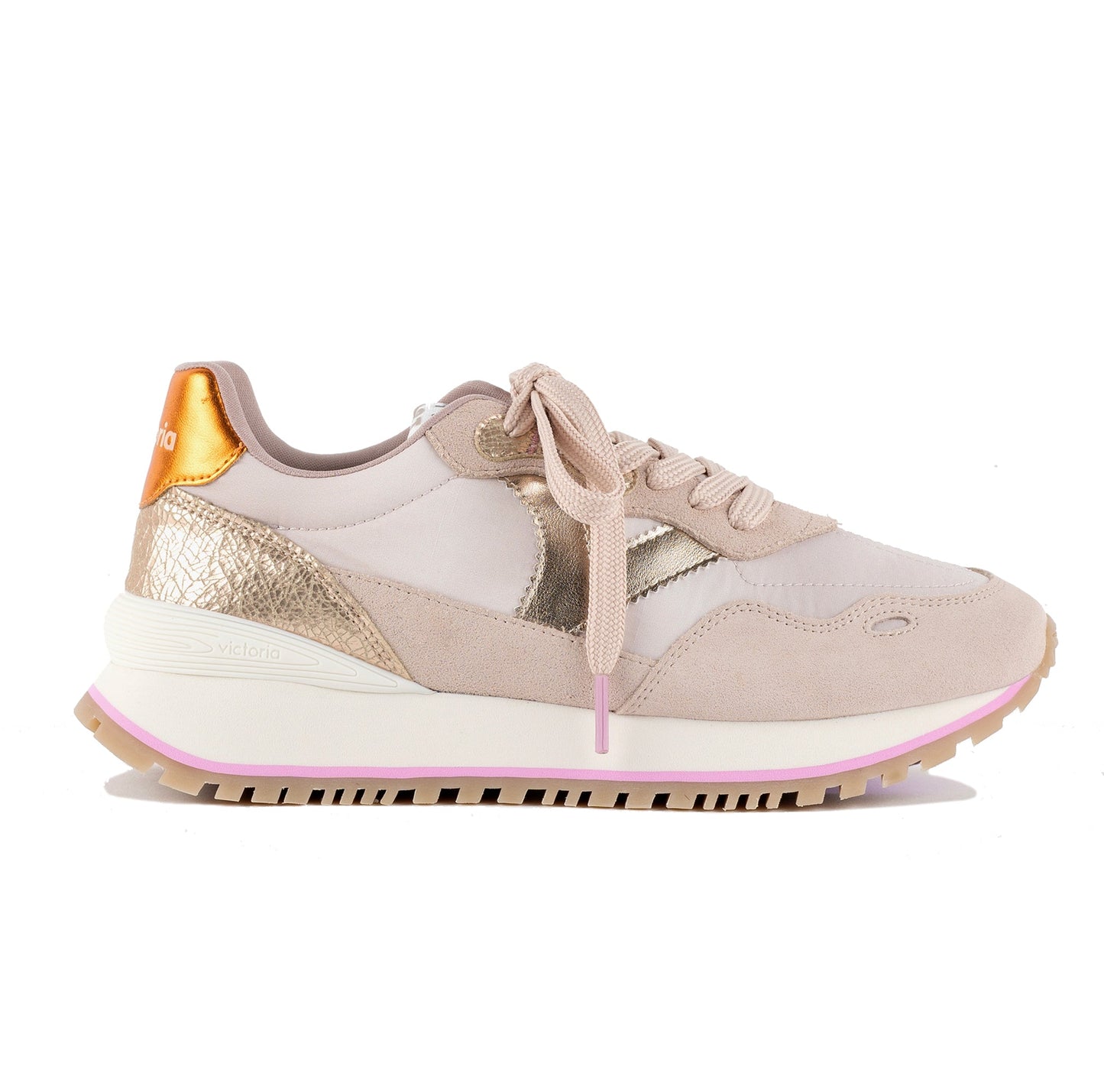 Victoria VIENTO NYLON/SUEDE & METAL NUDE