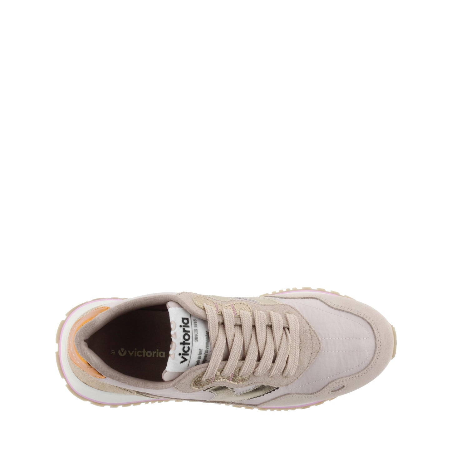 Victoria VIENTO NYLON/SUEDE & METAL NUDE