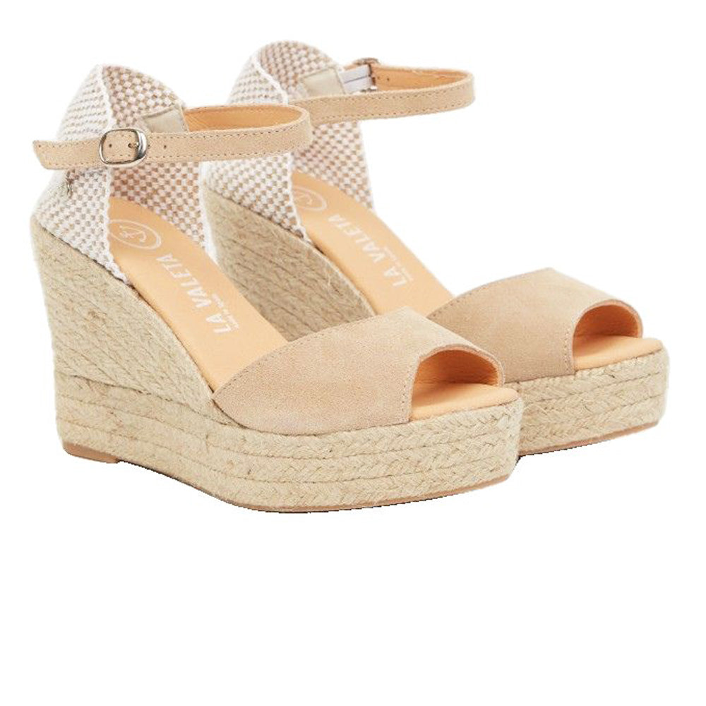 La Valeta Charlene Peep Toe Nude