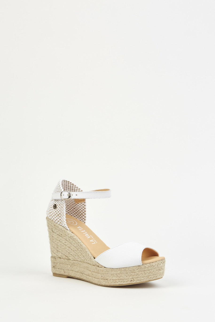 La Valeta Charlene Peep Toe Blanco