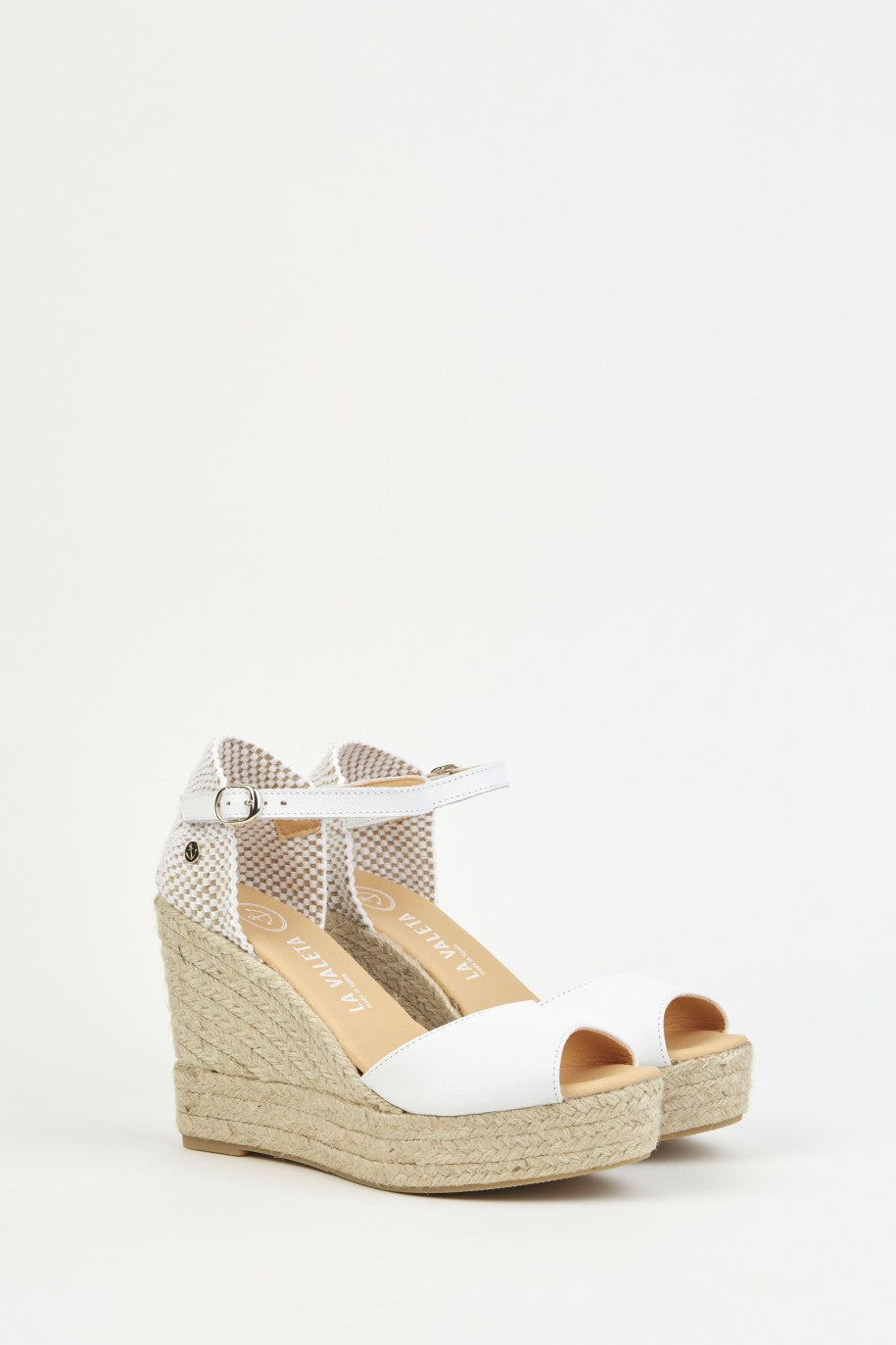 La Valeta Charlene Peep Toe Blanco