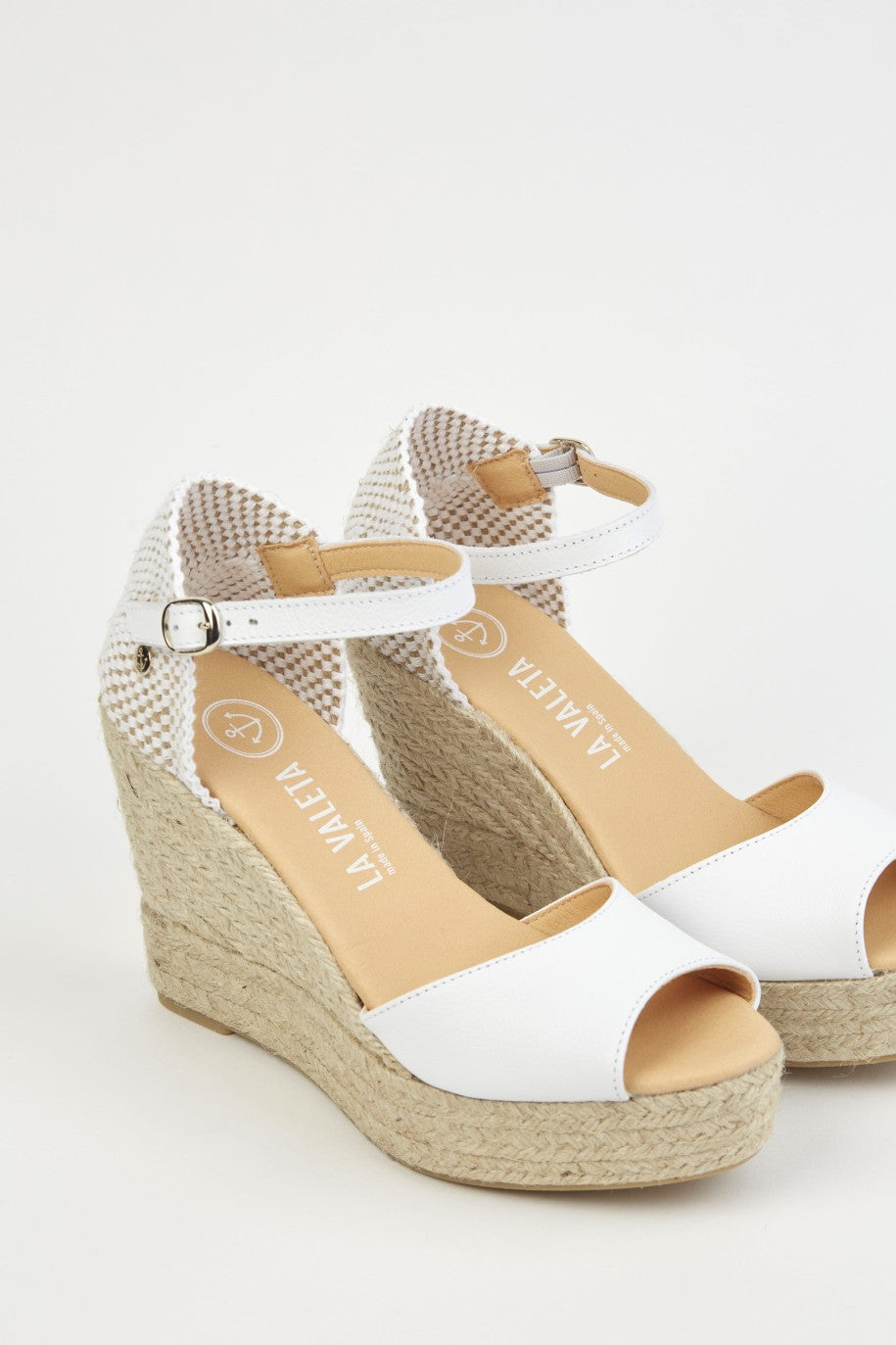 La Valeta Charlene Peep Toe Blanco