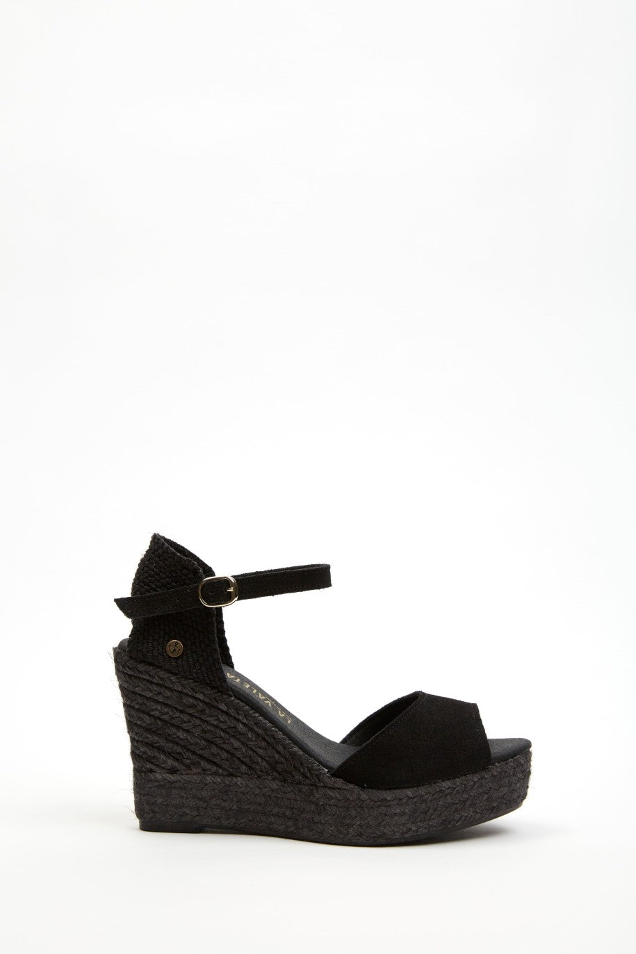 La Valeta Charlene Peep Toe Negro
