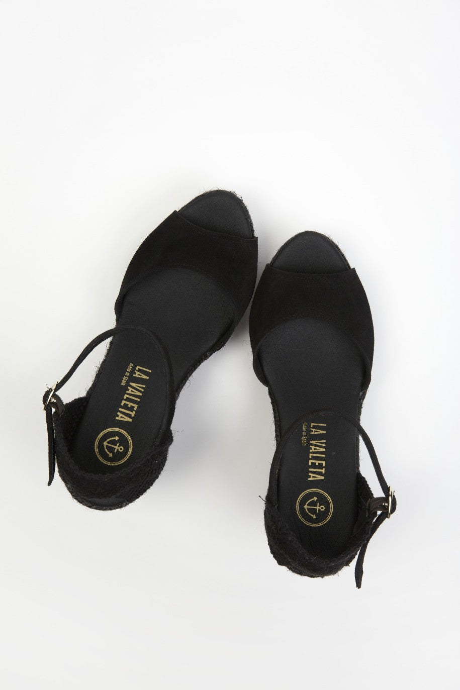 La Valeta Charlene Peep Toe Negro