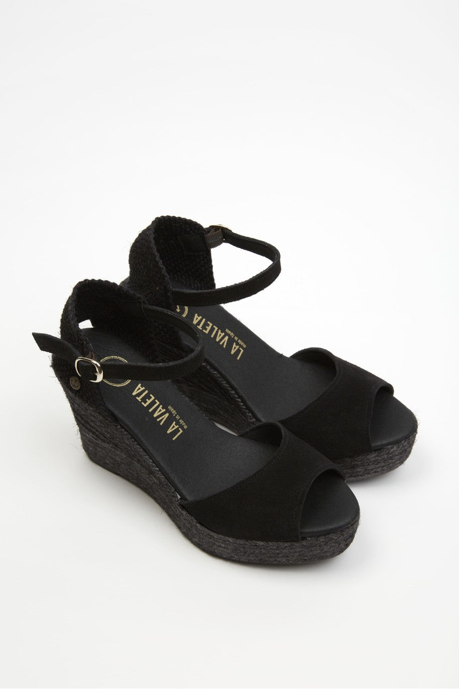 La Valeta Charlene Peep Toe Negro