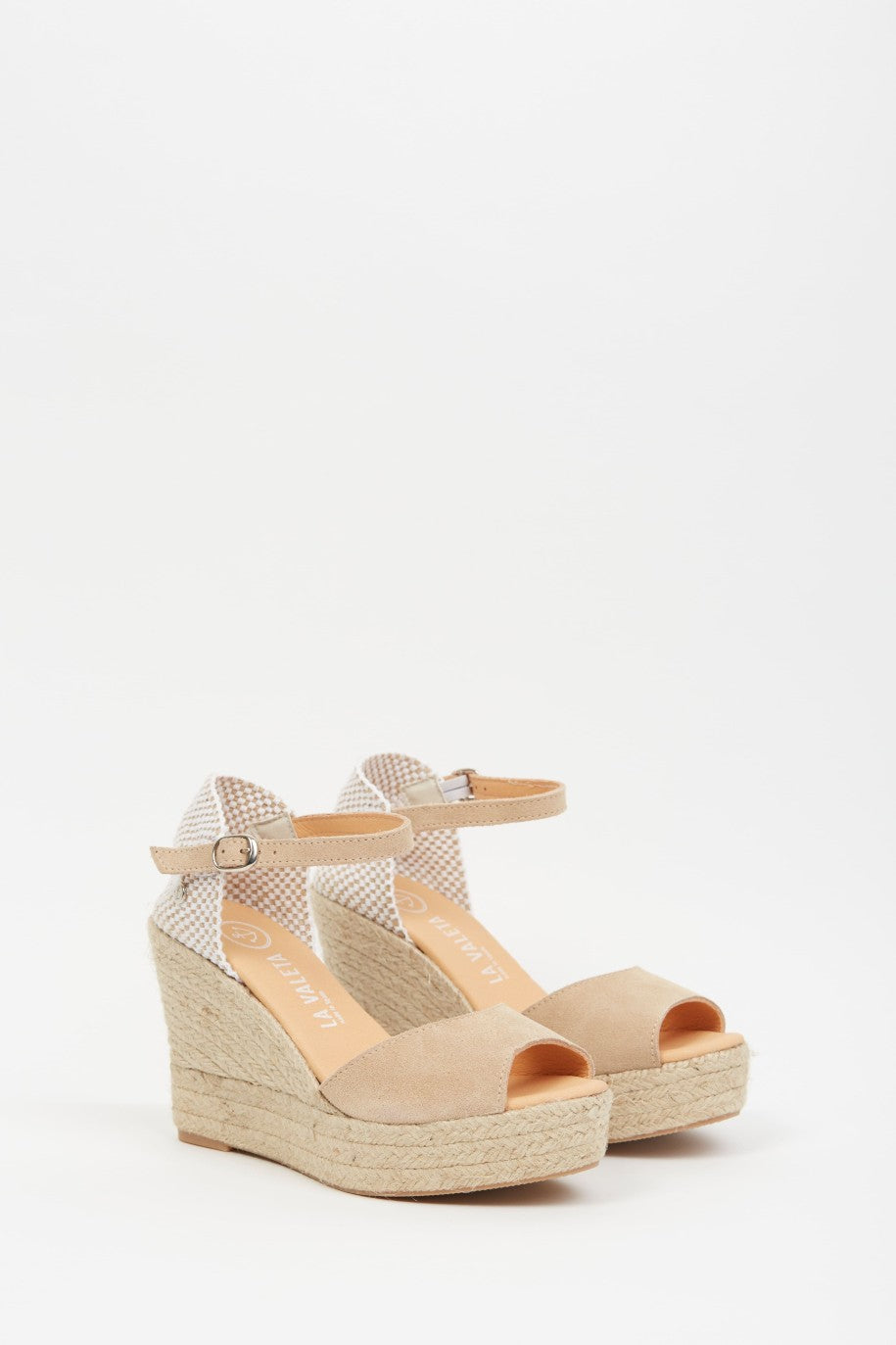 La Valeta Charlene Peep Toe Nude