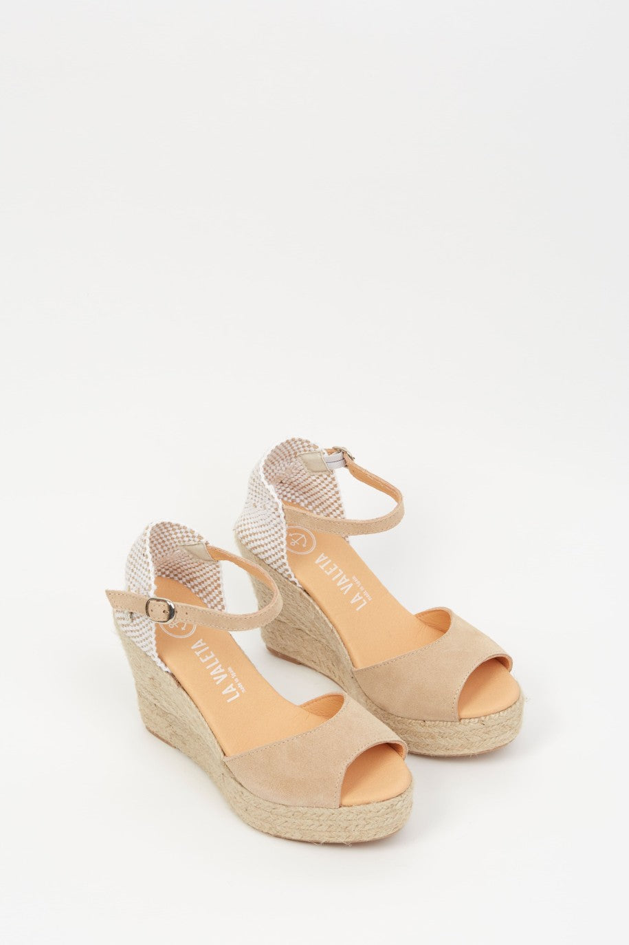 La Valeta Charlene Peep Toe Nude