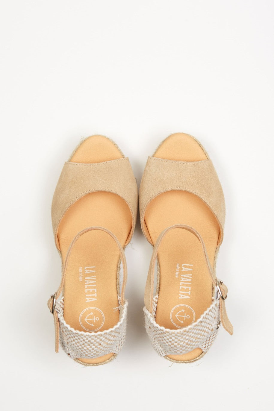 La Valeta Charlene Peep Toe Nude