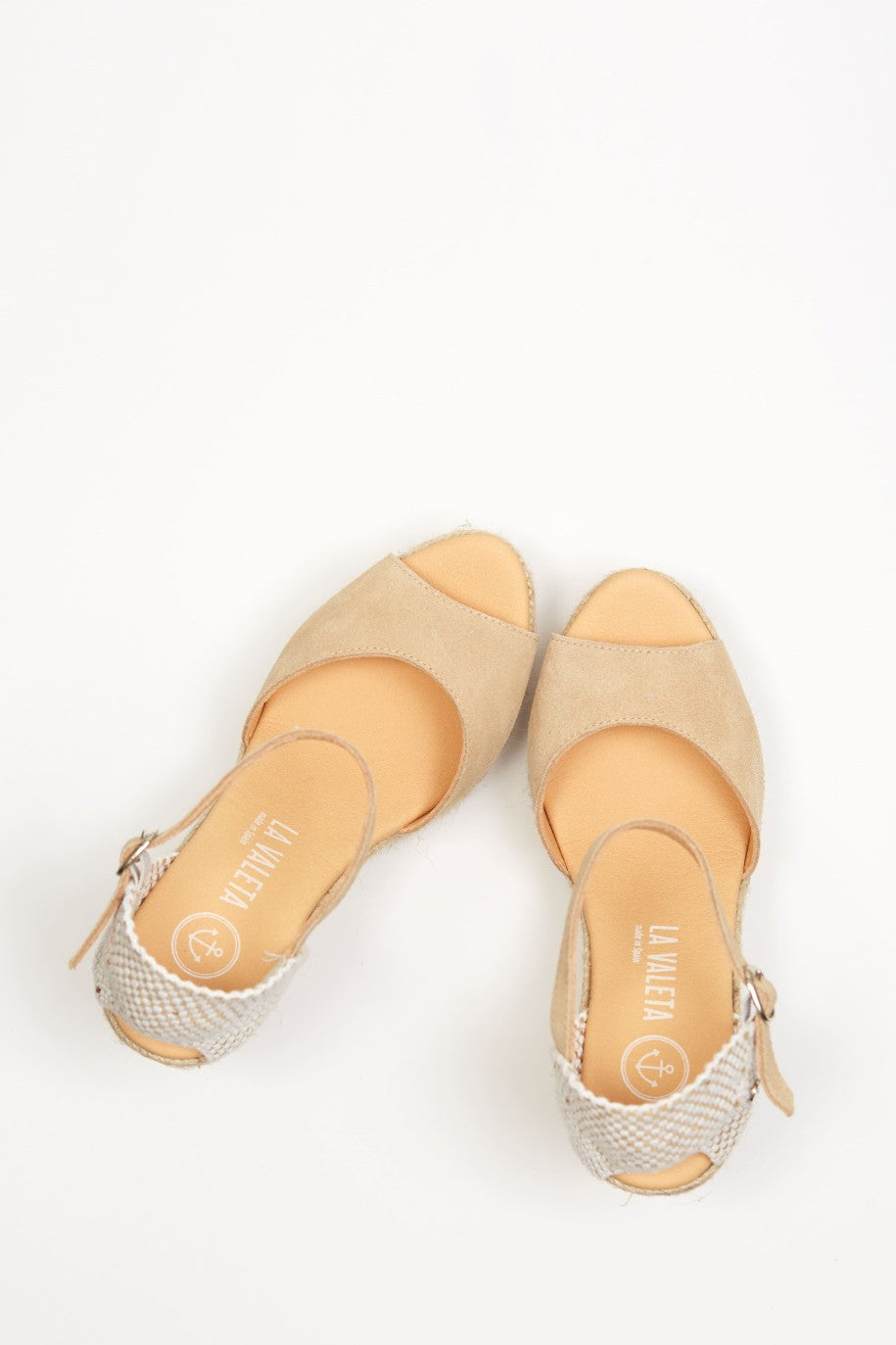 La Valeta Charlene Peep Toe Nude