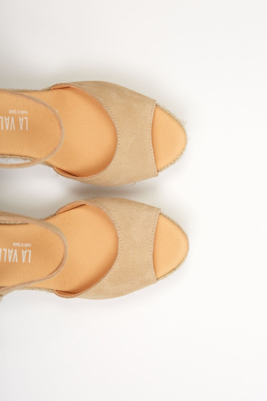 La Valeta Charlene Peep Toe Nude