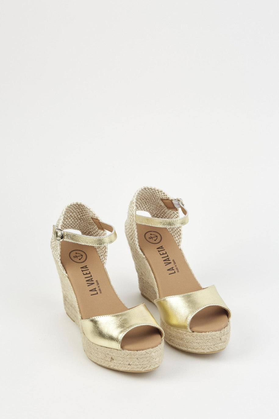 La Valeta Charlene Peep Toe Oro