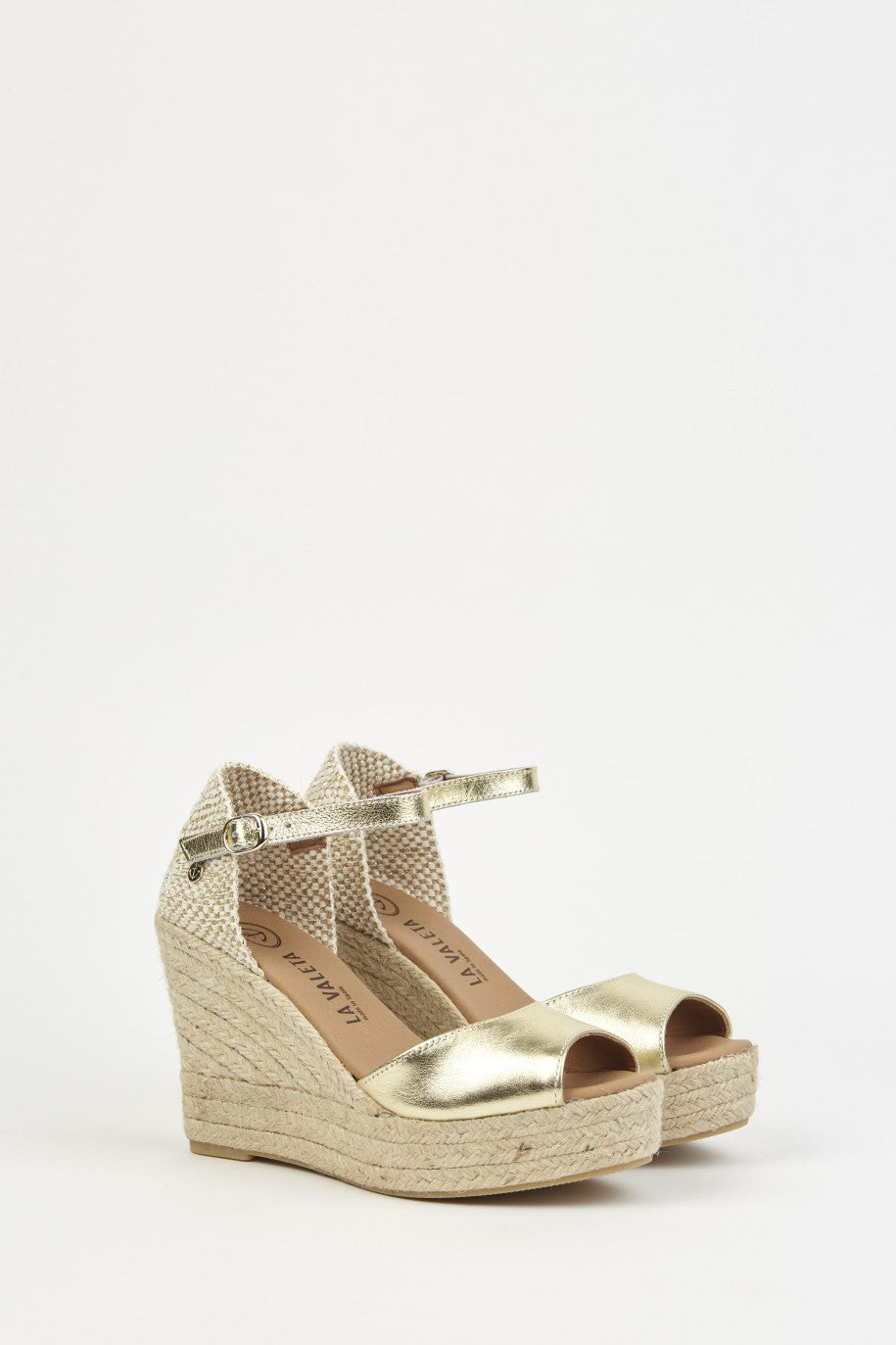 La Valeta Charlene Peep Toe Oro