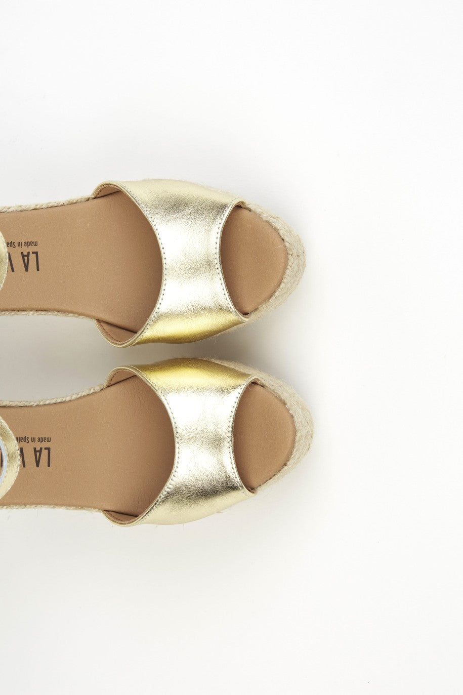 La Valeta Charlene Peep Toe Oro