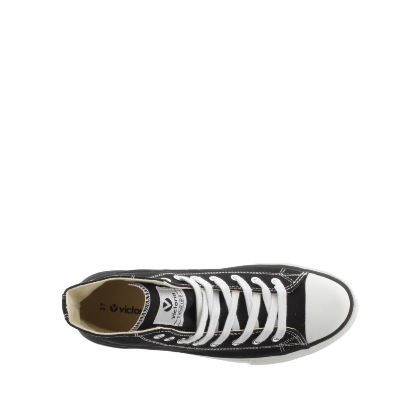 BOTTINES EN TOILE NOIRE DOUBLE Victoria TRIBU