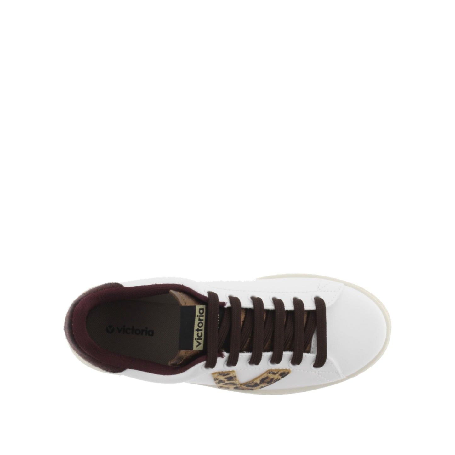 Victoria TENIS EFECTO PIEL & ANIMAL PRINT BURDEOS