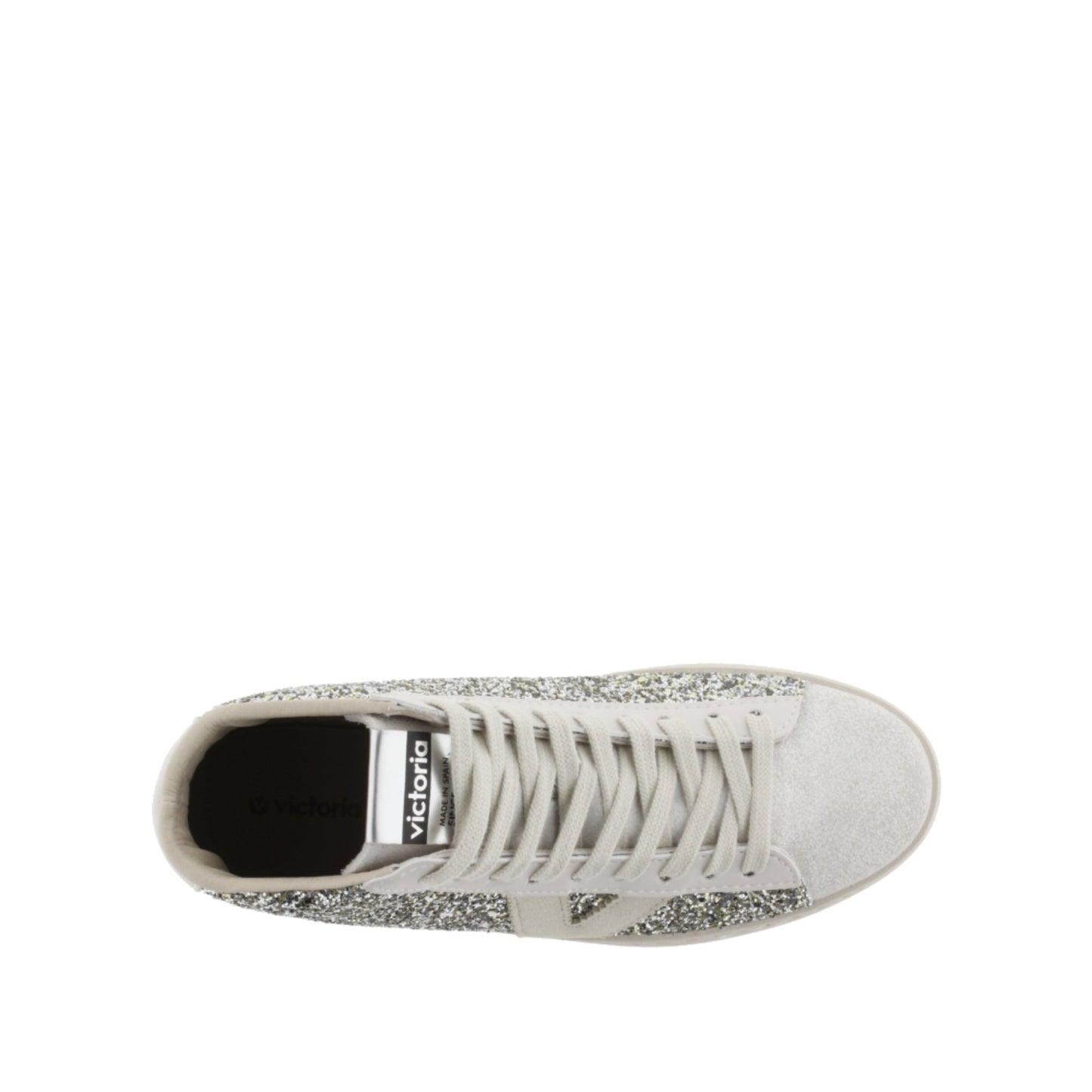Victoria BERLIN BOTIN GLITTER & PIEL PLATA