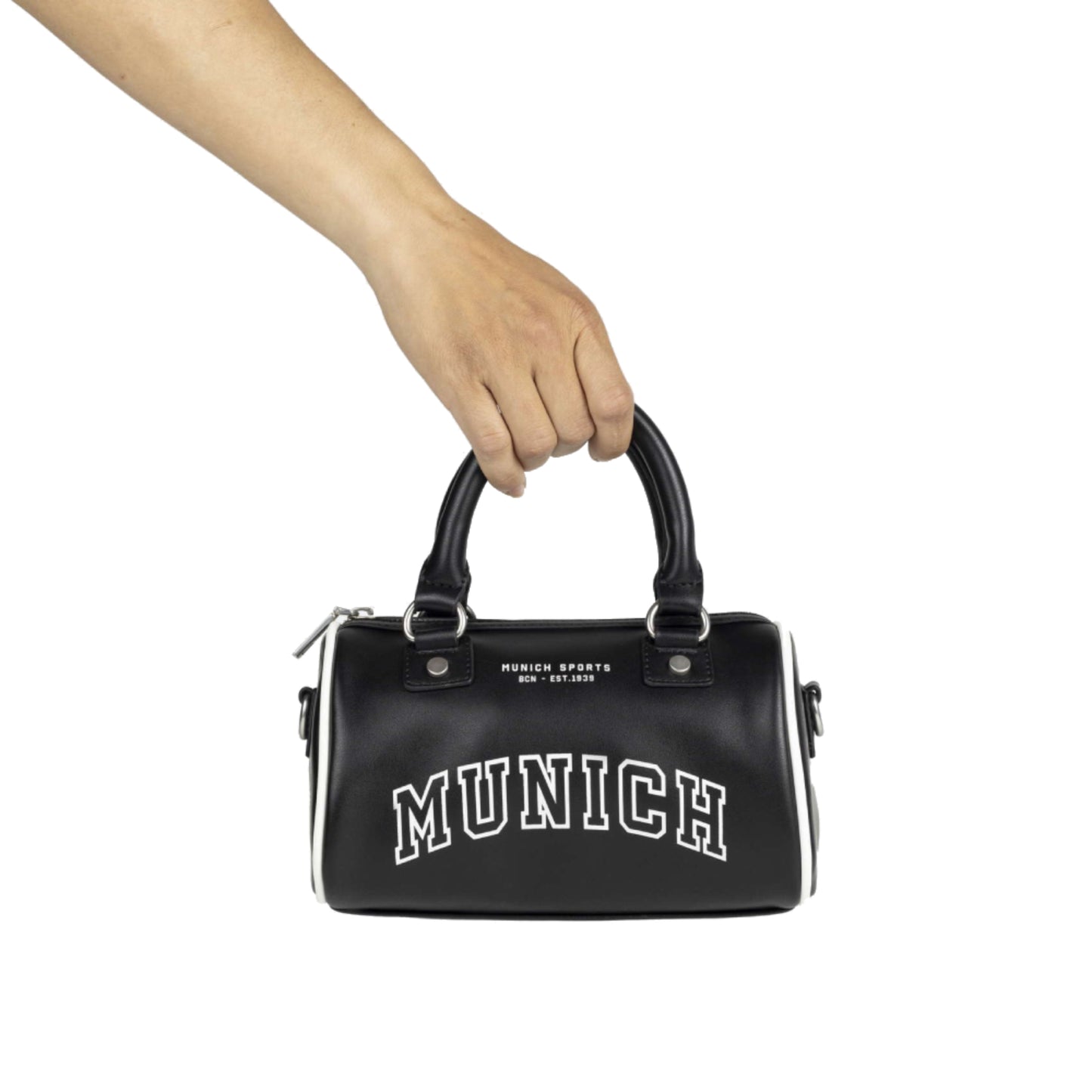 Munich 7113300 Court Crossbody Barrel Black