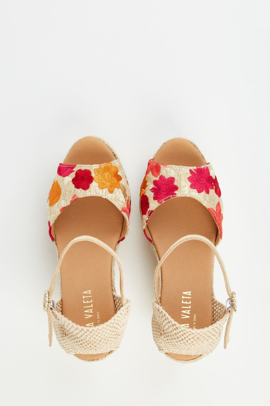 Valletta Camelia Peep Toe Beige