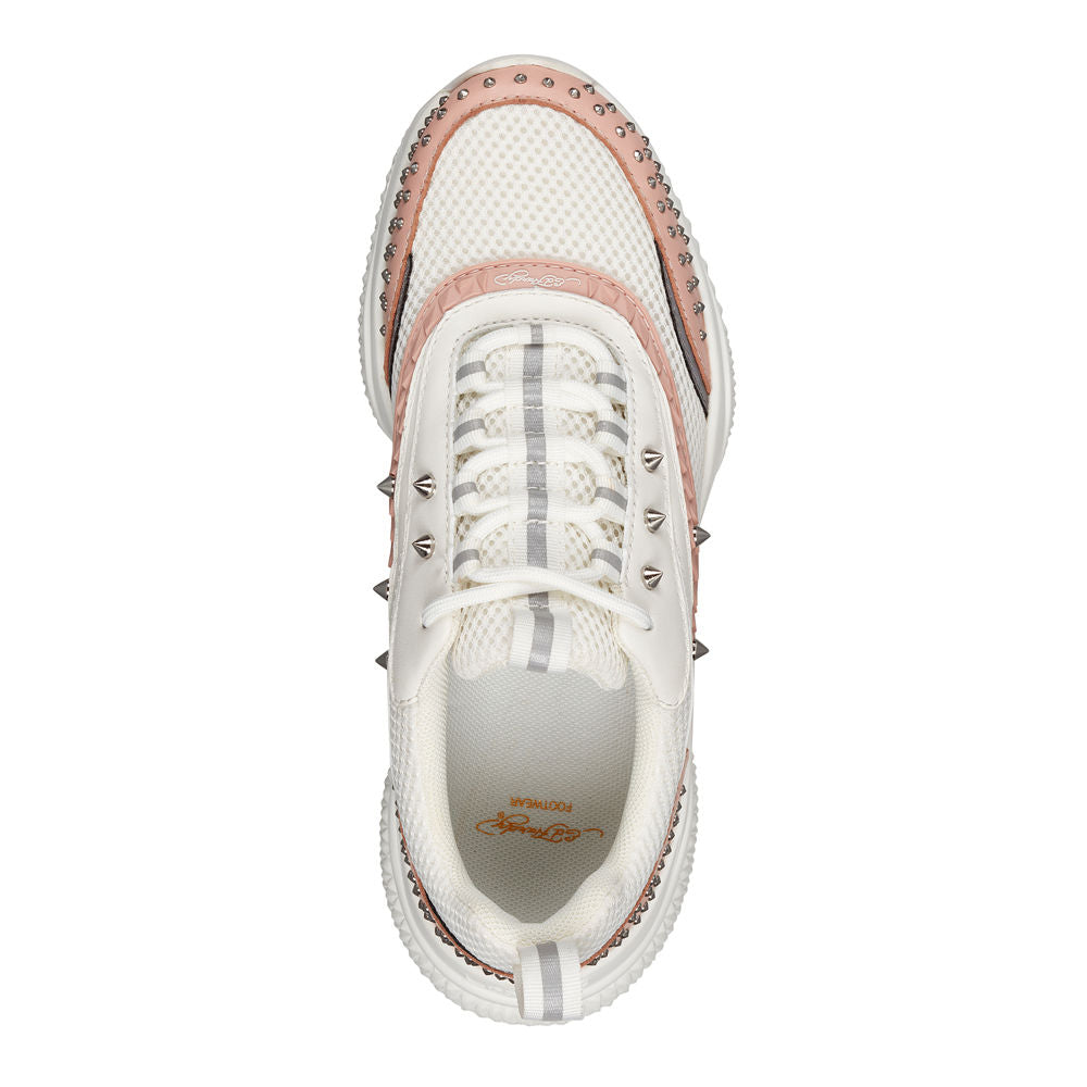 Ed Hardy Scale Runner-Stud Blanc/Rose