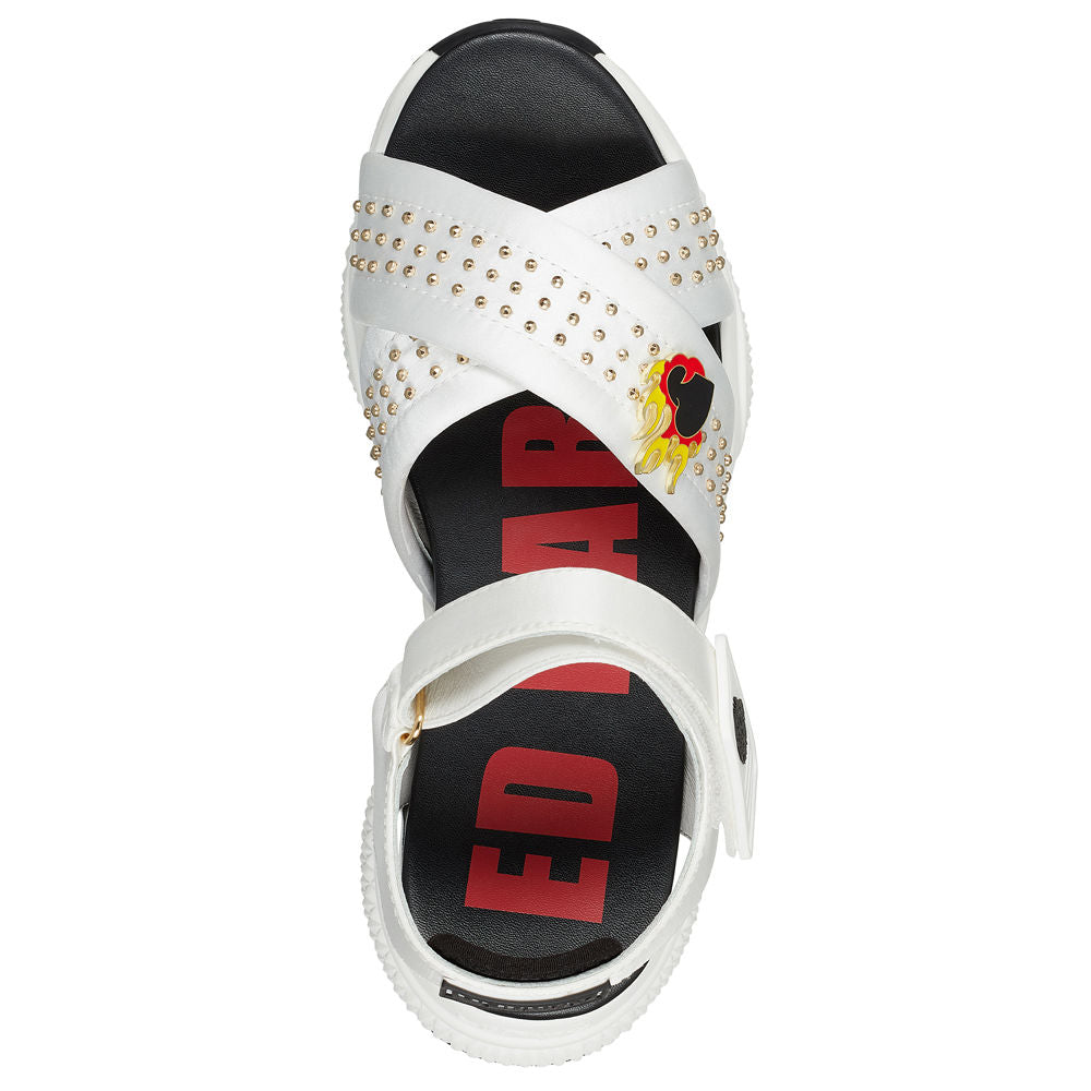 Ed Hardy Flaming Sandal White