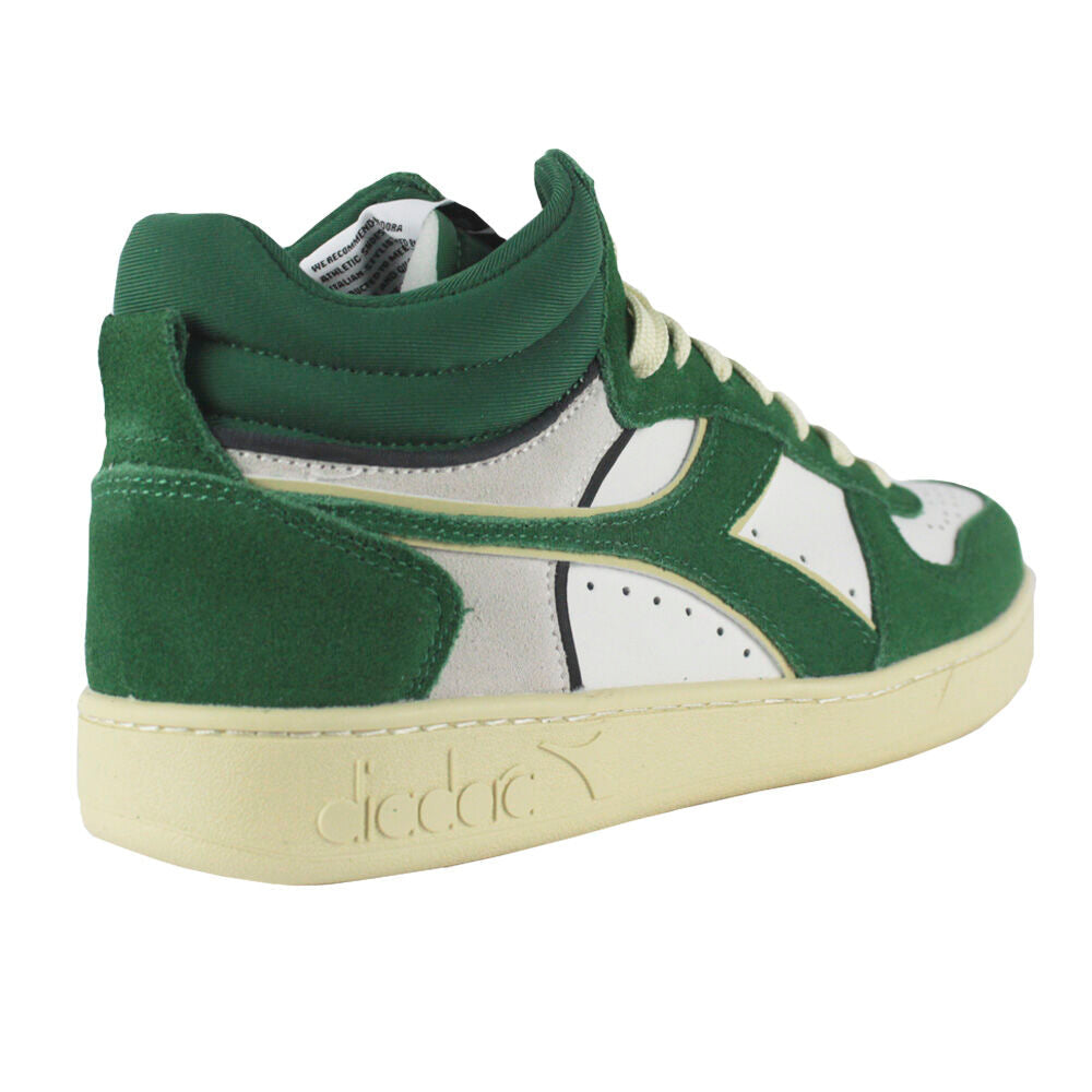 Diadora Magic Basket Demi Cut Suede Leather 501.178563 01 C1912 Amazon/White