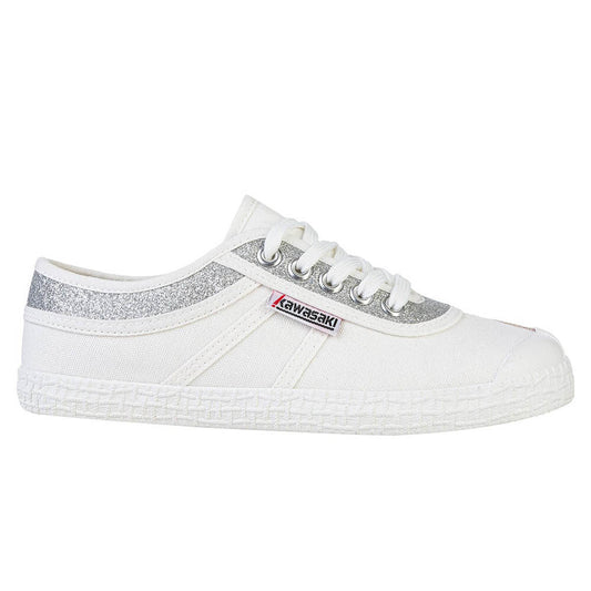 Chaussures en toile pailletée Kawasaki K194522 8889 Argent
