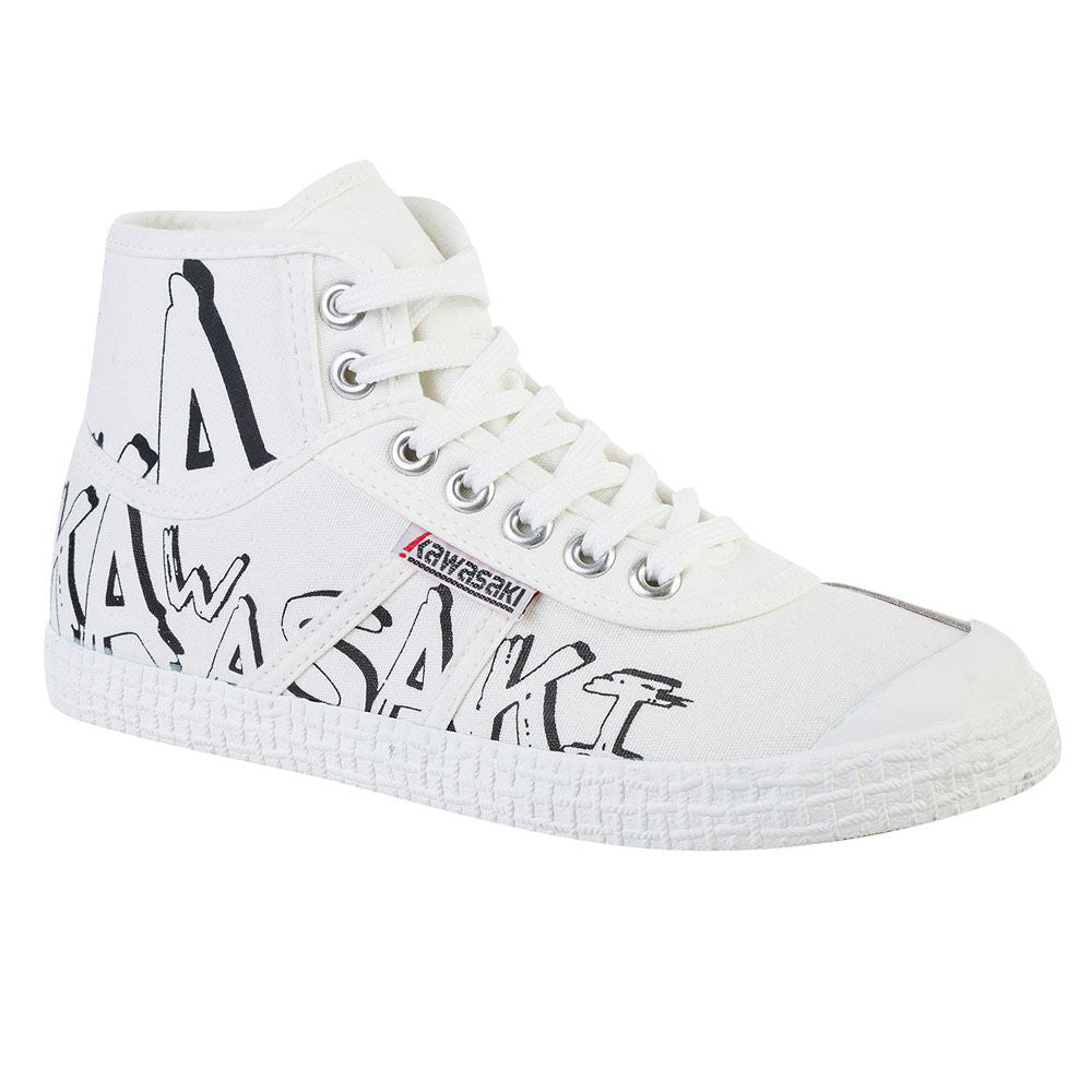 Kawasaki Graffiti Canvas Boot K202415 1002 White
