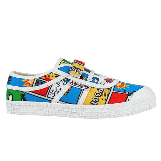 Chaussures Kawasaki Cartoon pour enfants avec élastique K202585 2084 Bleu intense