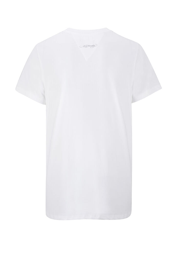 T-shirt Ed Hardy Tiger Glow blanc