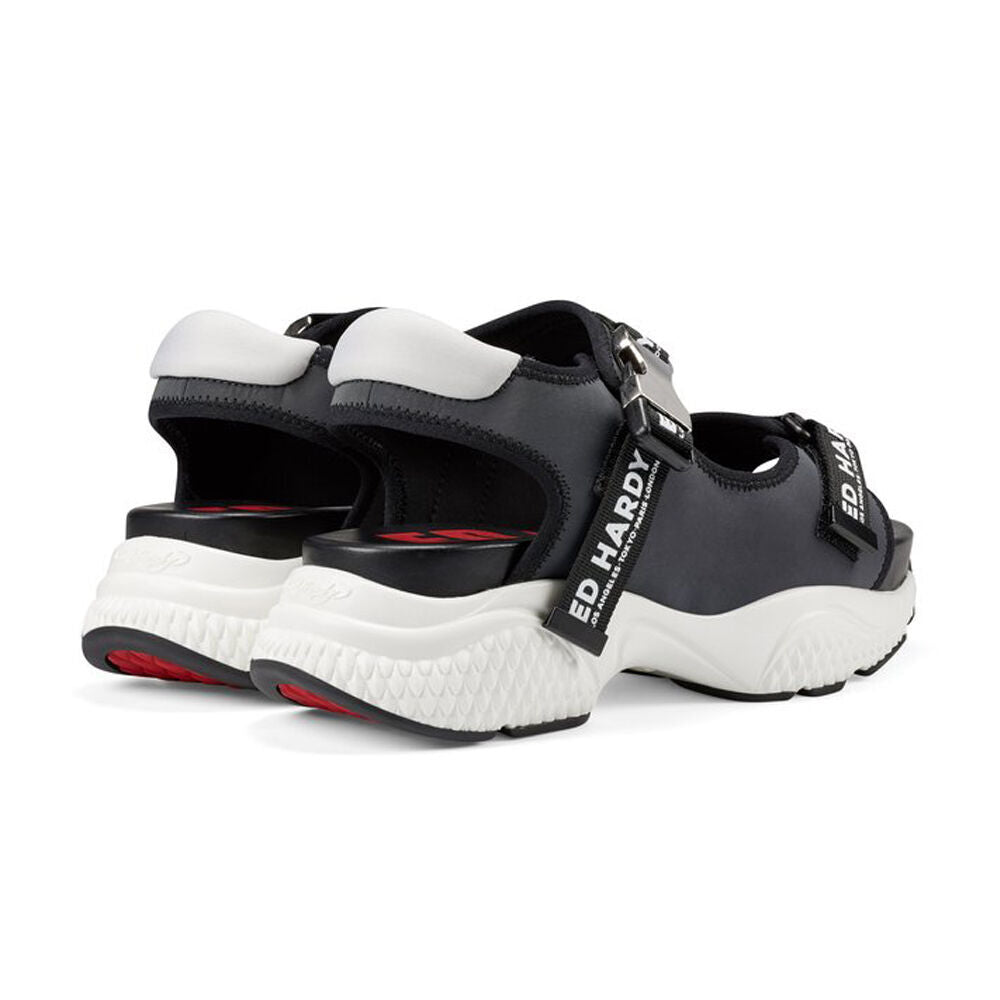 Ed Hardy Aqua Sandal Iridescent Charcoal