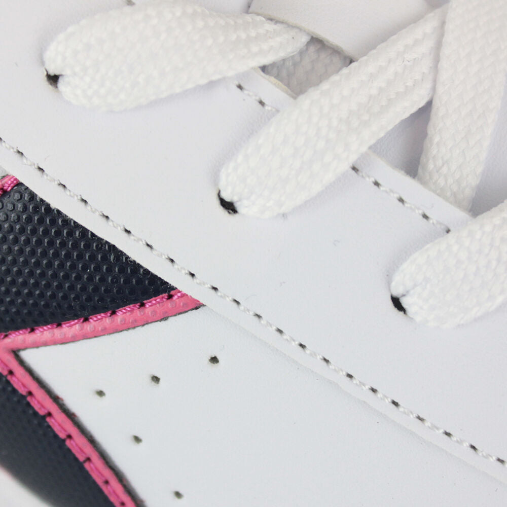 Diadora Game P Gs 101.173323 01 C8593 White/Black Iris/Pink Pas