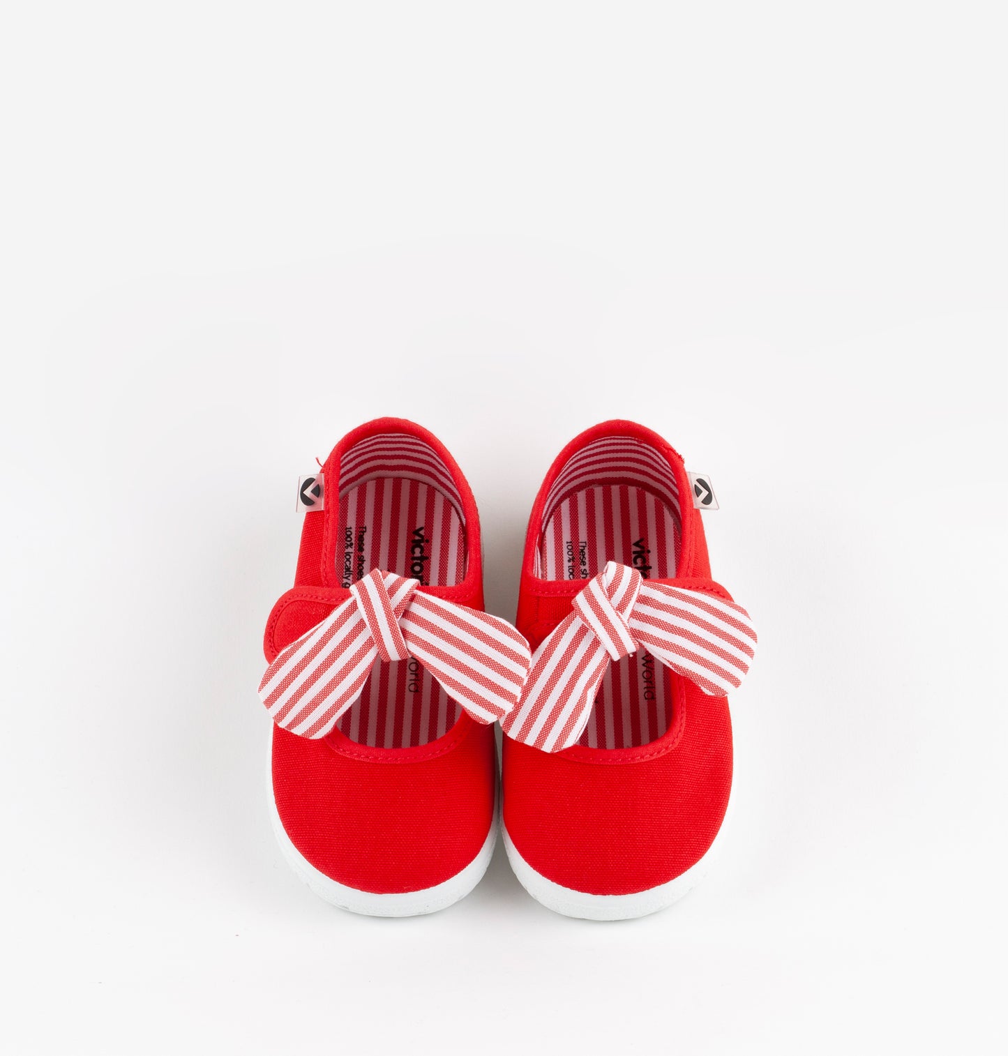 Victoria OJALÁ LONA PAÑUELO RAYAS ROJO