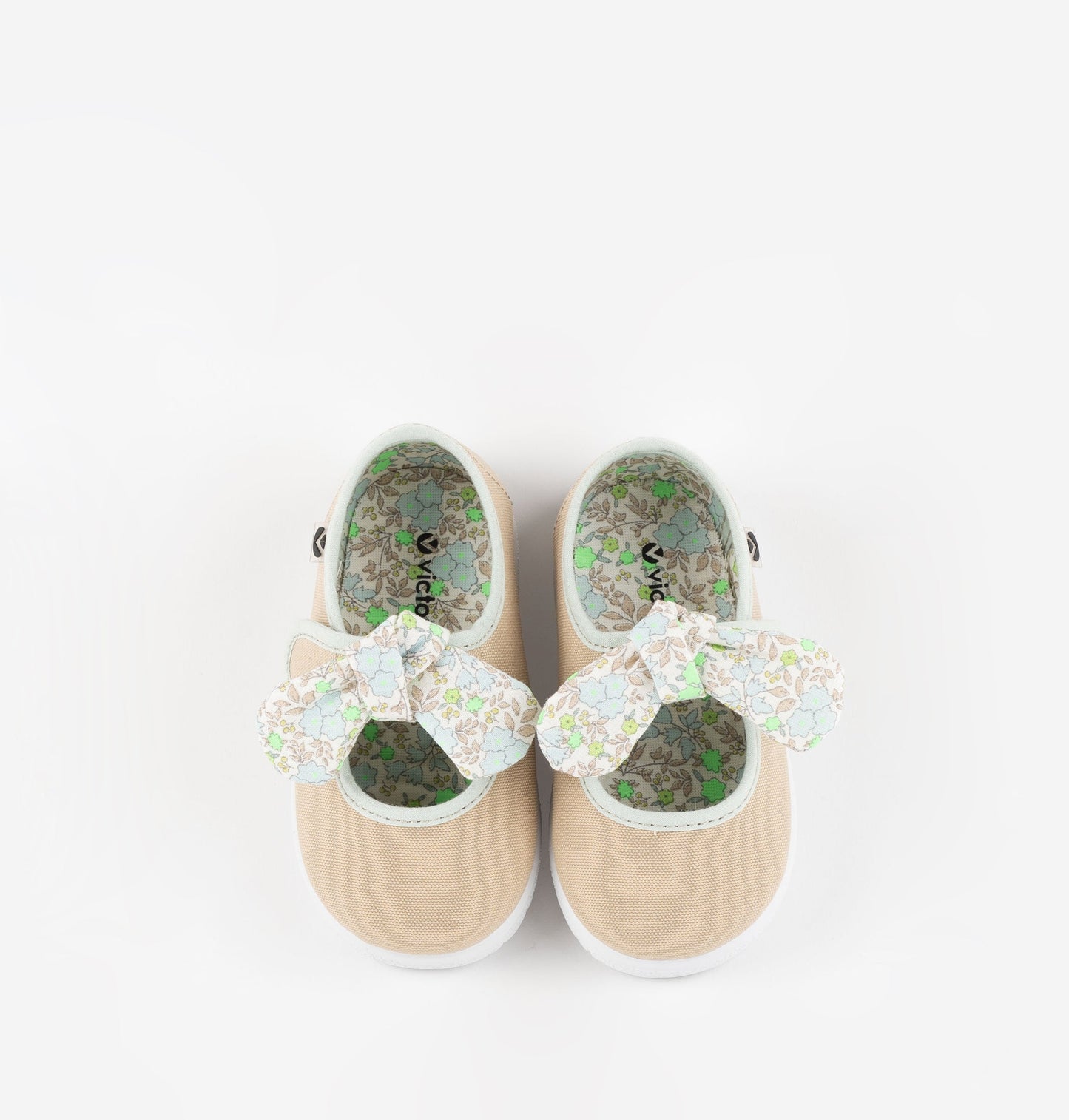 Victoria OJALÁ LONA/RIBETE & PAÑUELO FLORES BEIGE