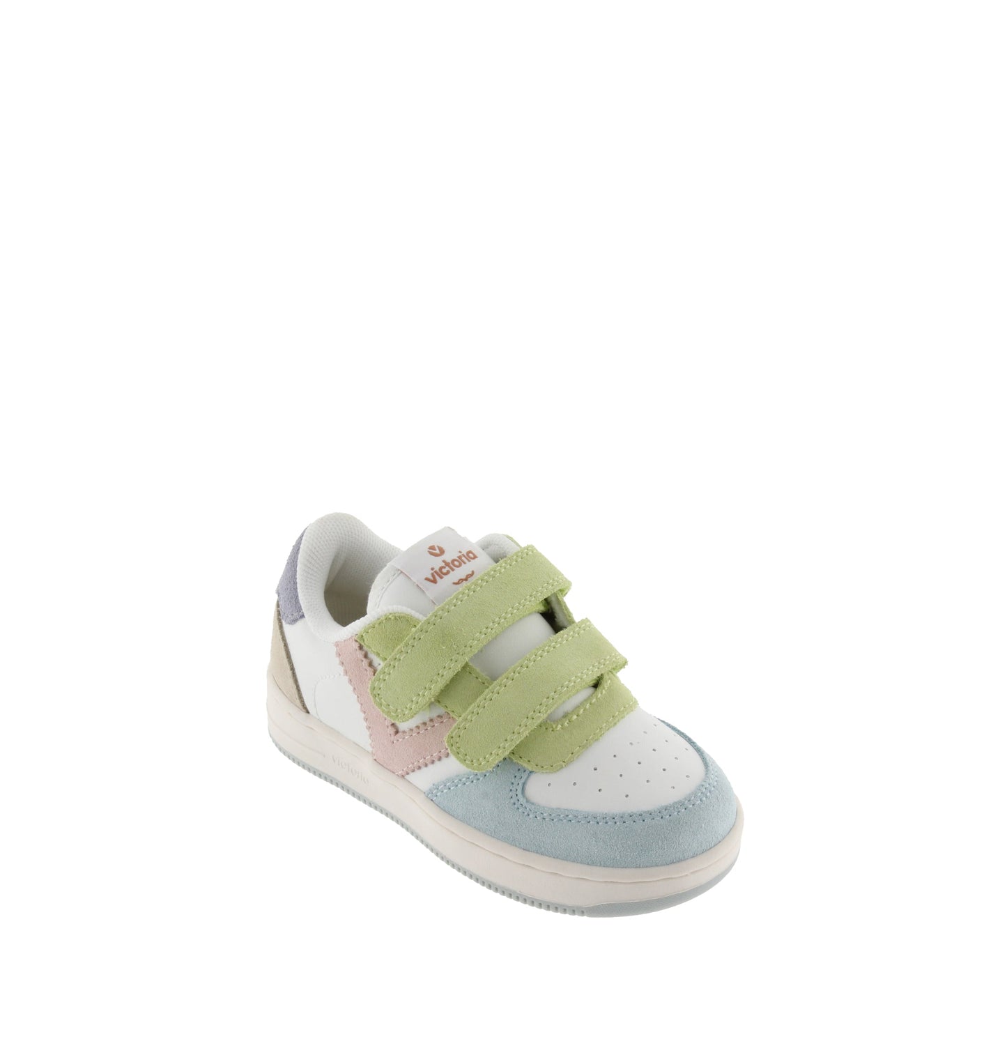 Victoria TIME STRIPS MULTICOLOR SUEDE SKY BLUE