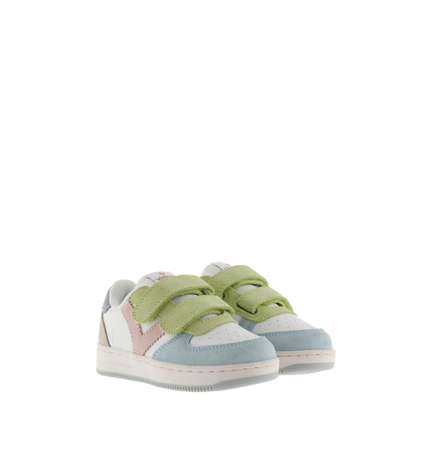 Victoria TIME STRIPS MULTICOLOR SUEDE SKY BLUE