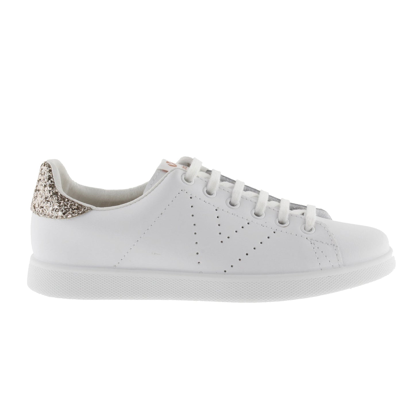 Victoria PINK LEATHER &amp; GLITTER TENNIS SHOES
