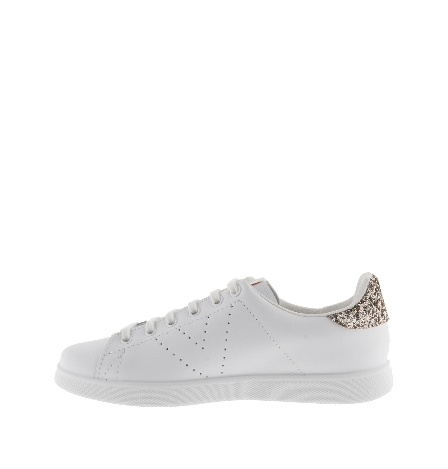 Victoria PINK LEATHER &amp; GLITTER TENNIS SHOES