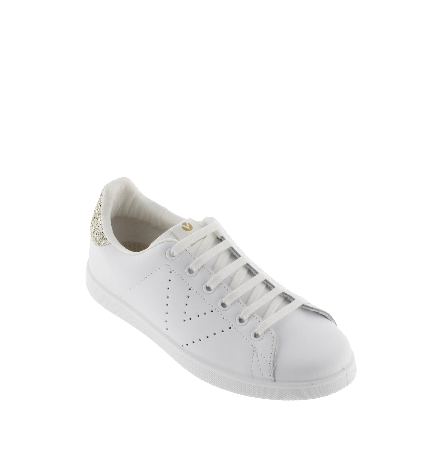 Victoria Leather &amp; Glitter Cava Tennis Shoes