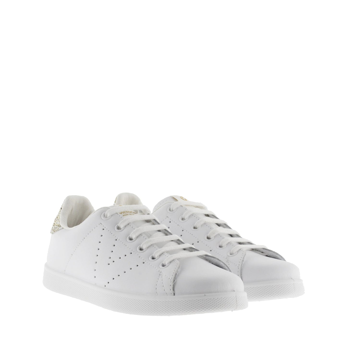 Victoria Leather &amp; Glitter Cava Tennis Shoes