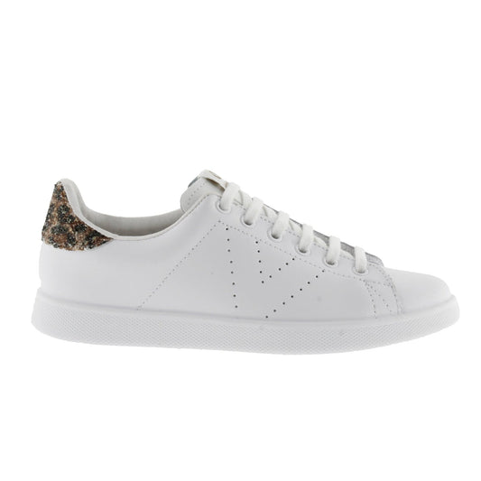 Victoria LEATHER &amp; GLITTER TAUPE TENNIS