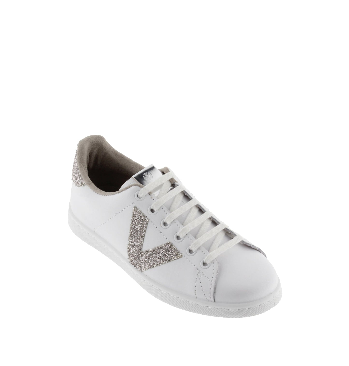 Victoria TENIS PIEL & VIRUTAS GLITTER NUDE
