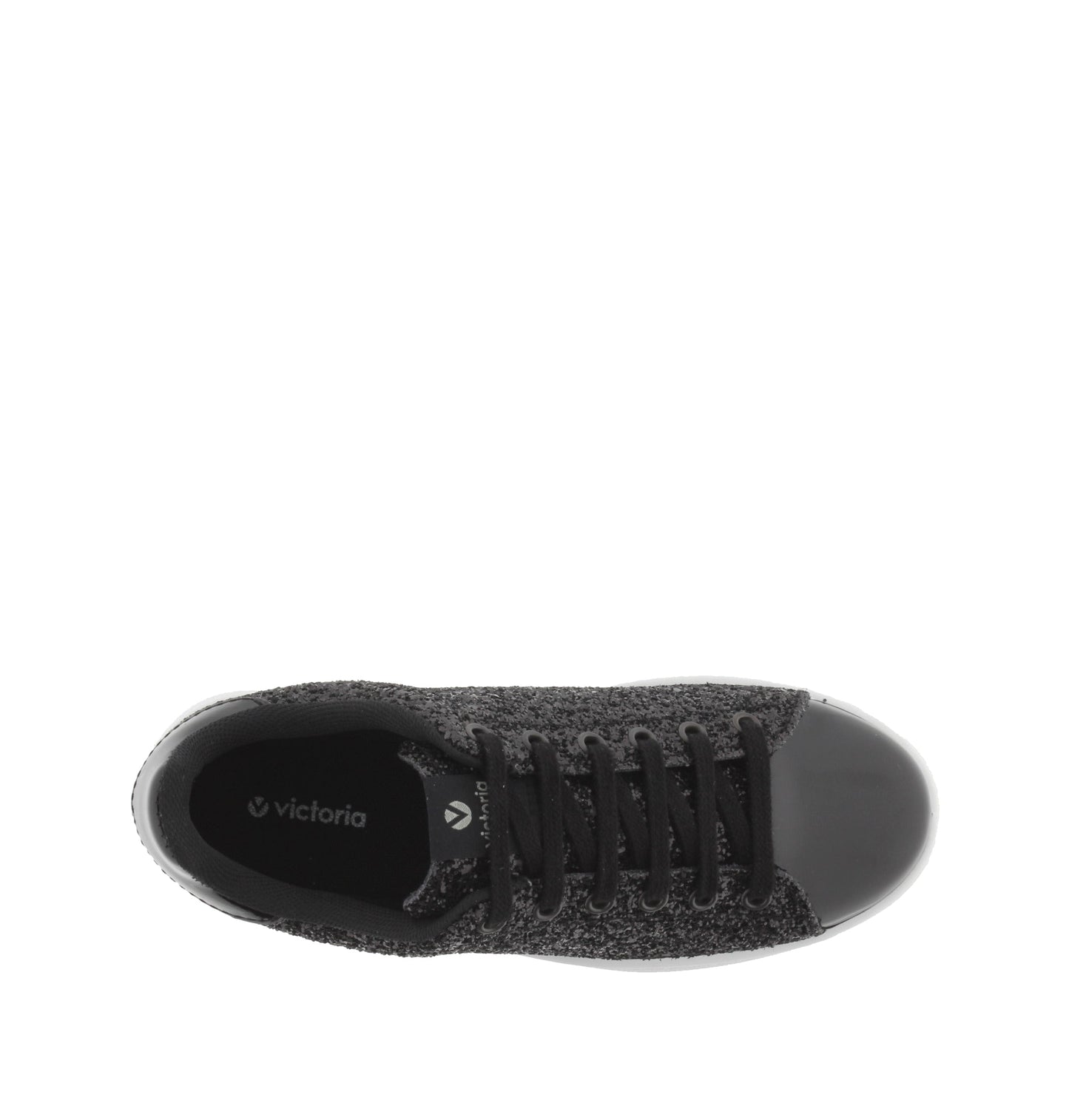 Victoria TENIS GLITTER NEGRO