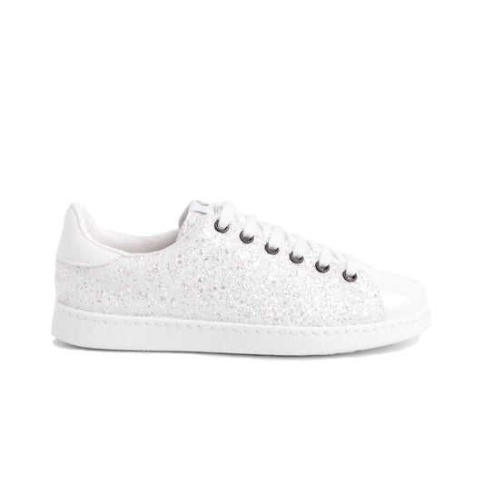 Victoria TENIS GLITTER BLANCO