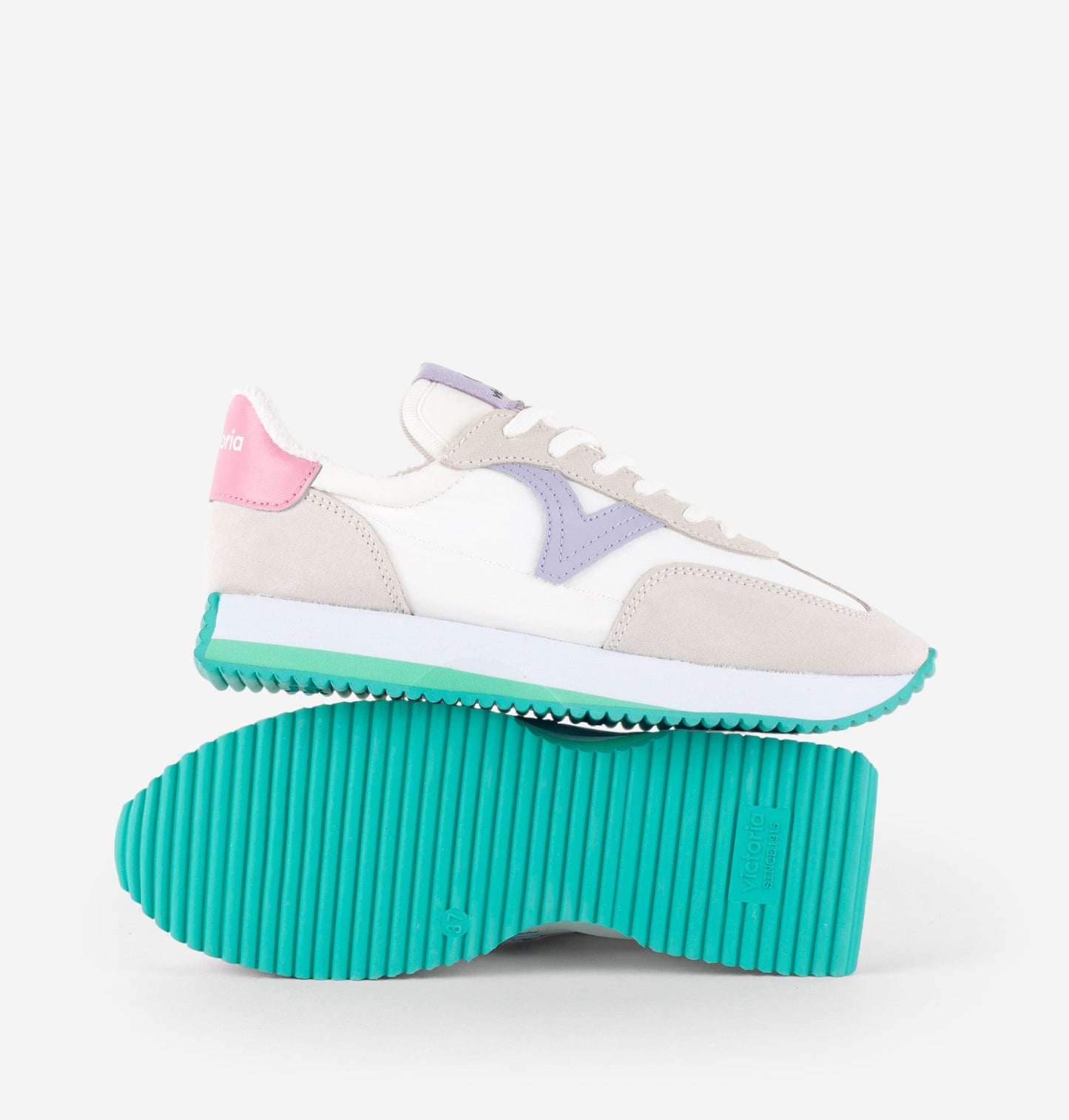 Victoria COSMOS DAIM &amp; NYLON MULTICOLORE GRIS