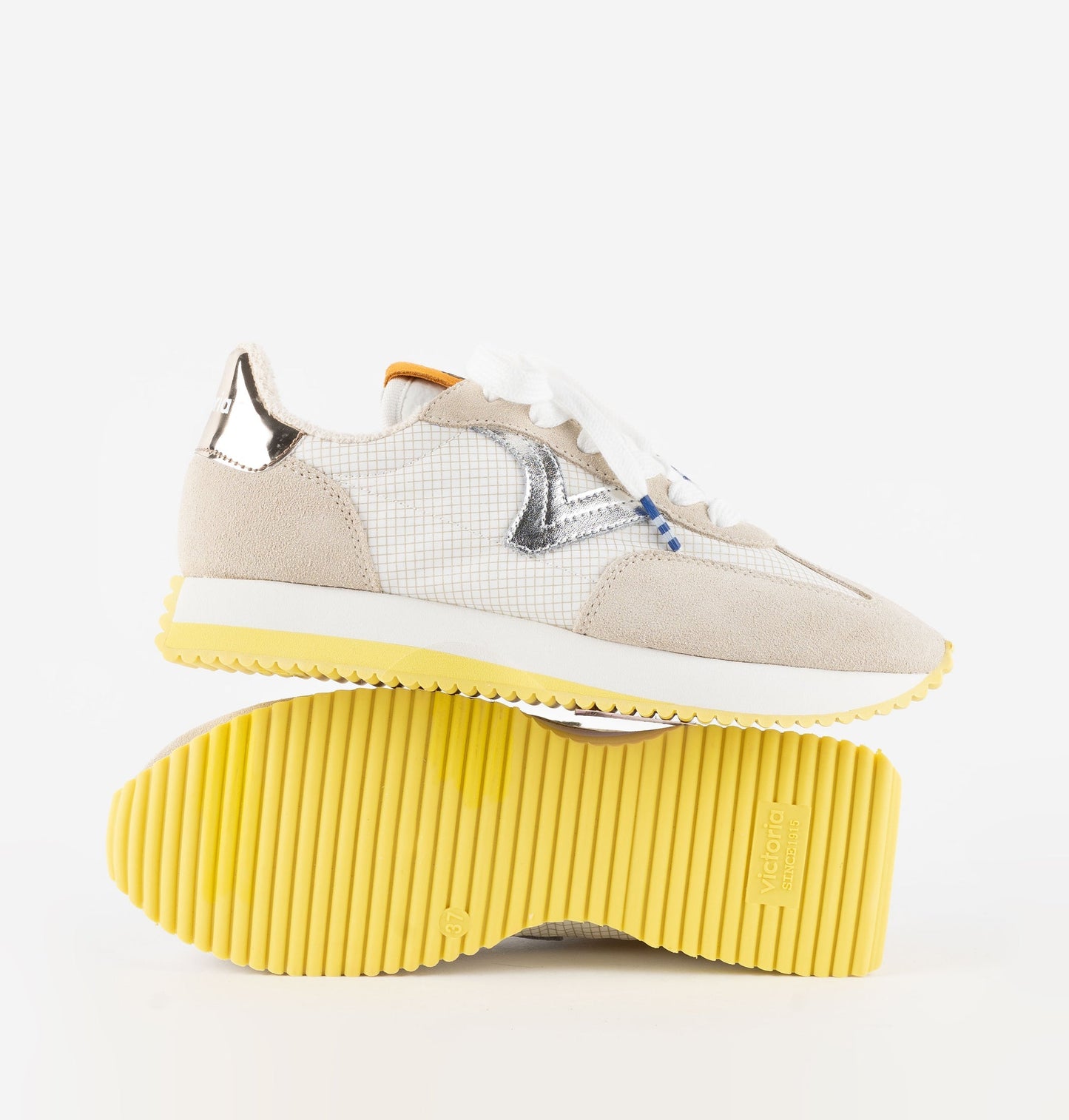 Victoria COSMOS DAIM &amp; NYLON MÉTAL BEIGE