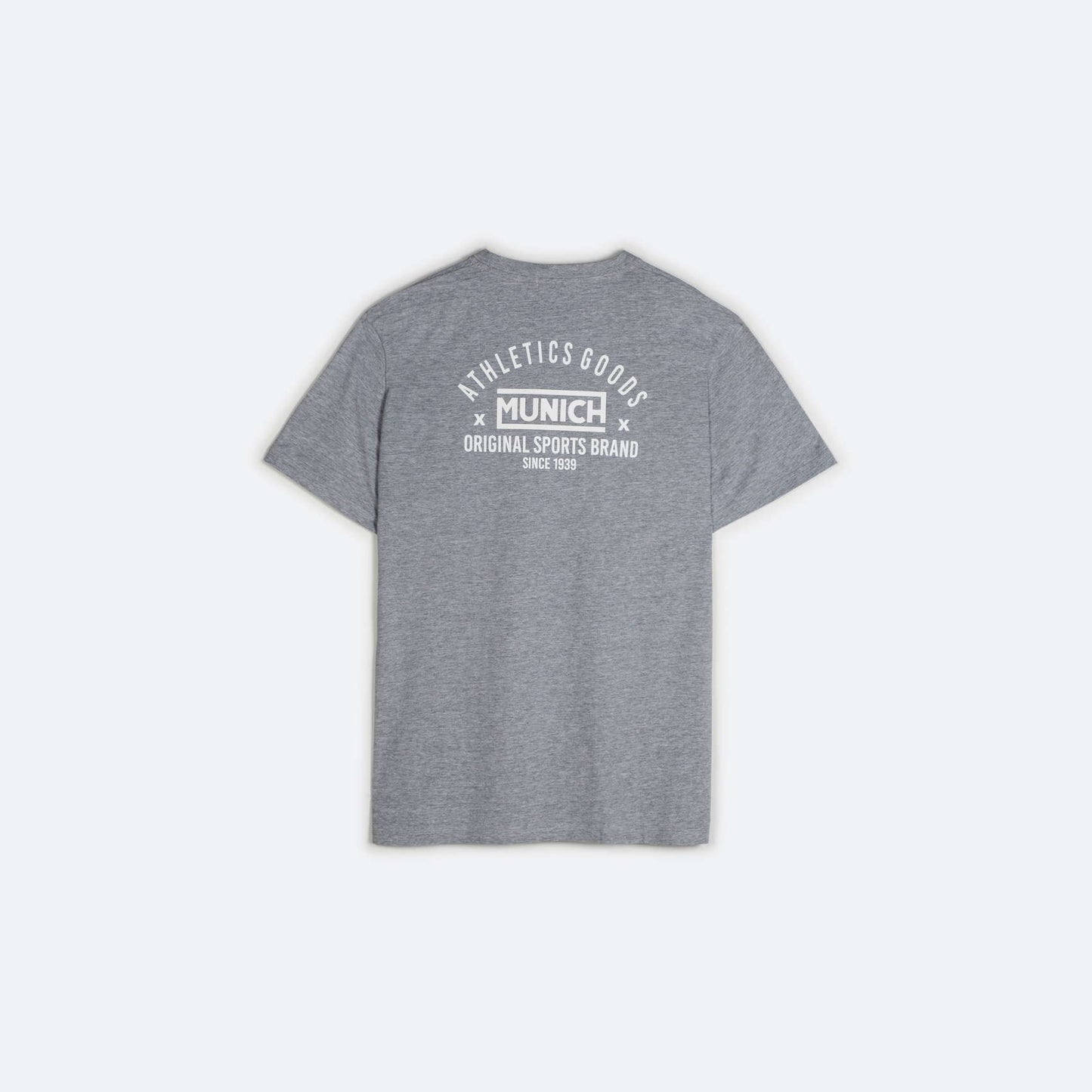 Camiseta MUNICH athleticus vigore de algodón orgánico gris