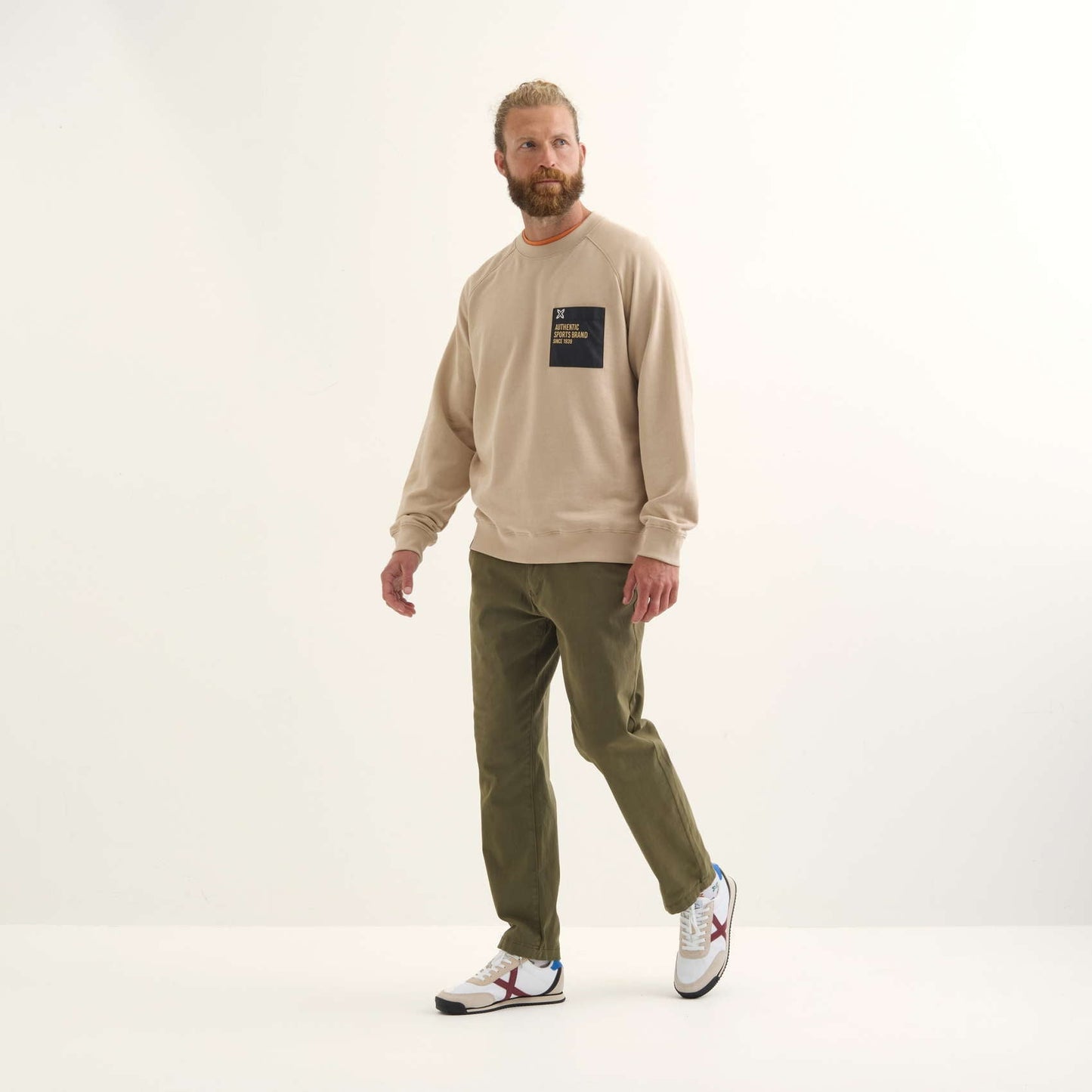 Munich 2507554 Revival lifestyle hombre de algodón orgánico camel