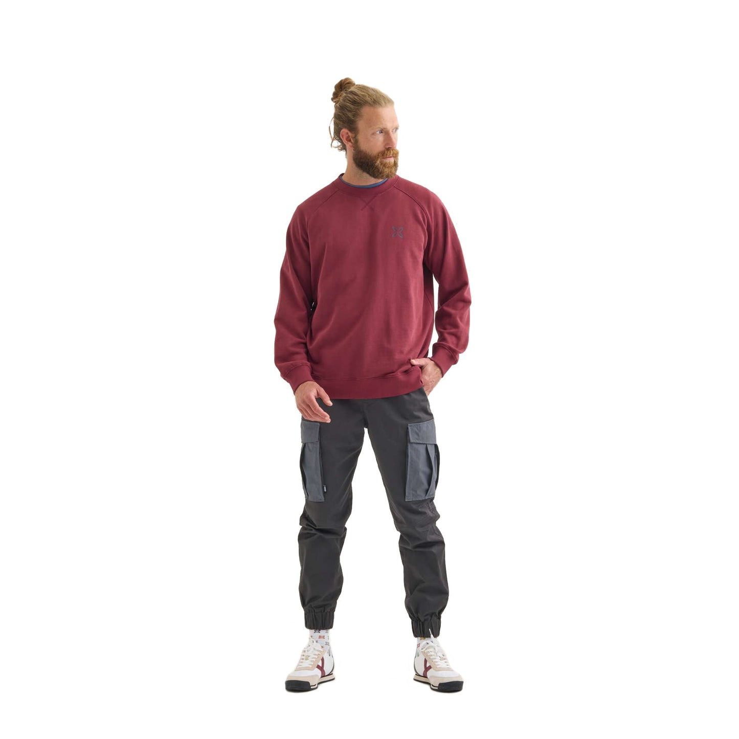 Munich 2507556 Bcn lifestyle hombre de algodón orgánico burdeos
