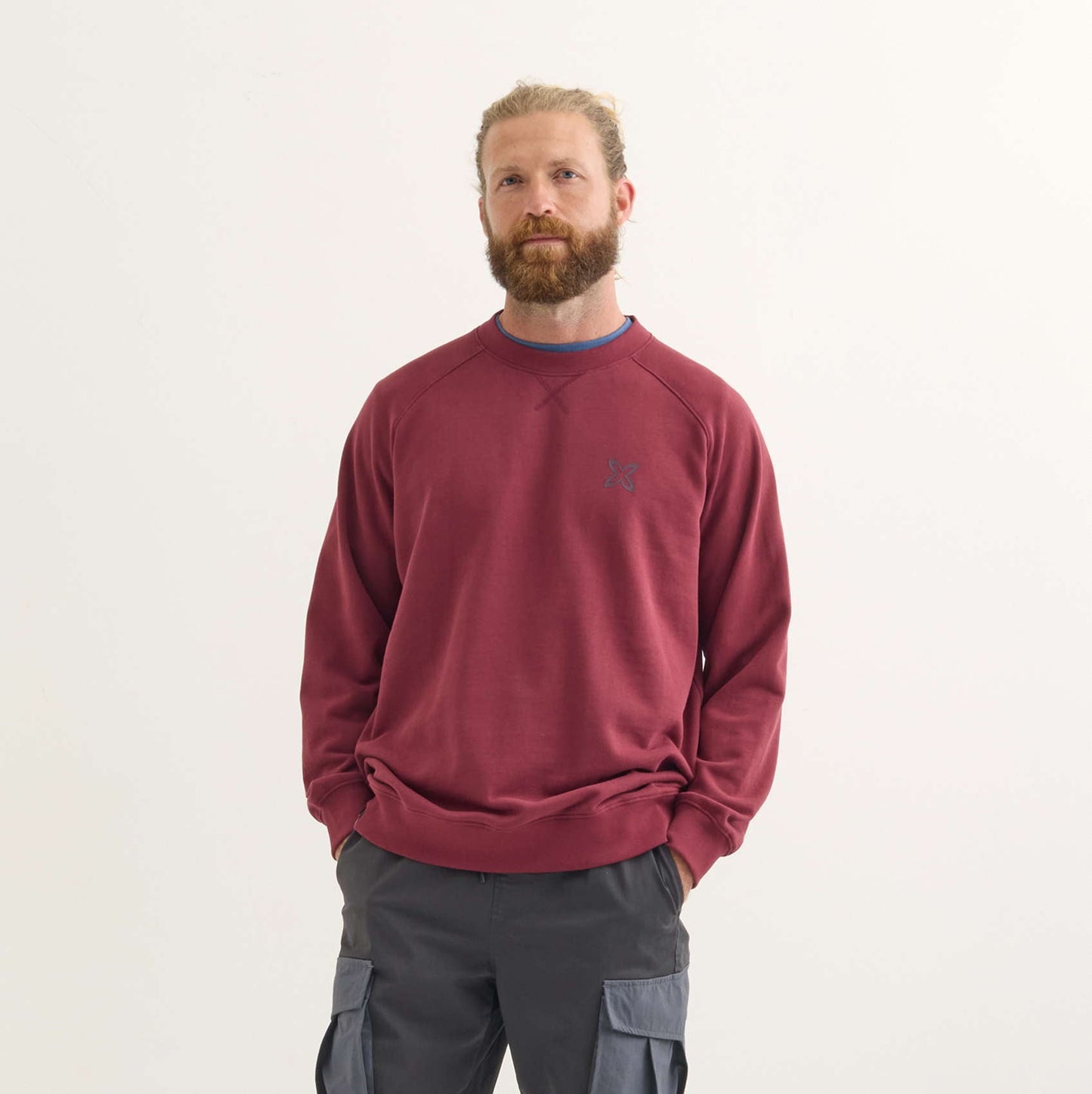 Munich 2507556 Bcn lifestyle hombre de algodón orgánico burdeos