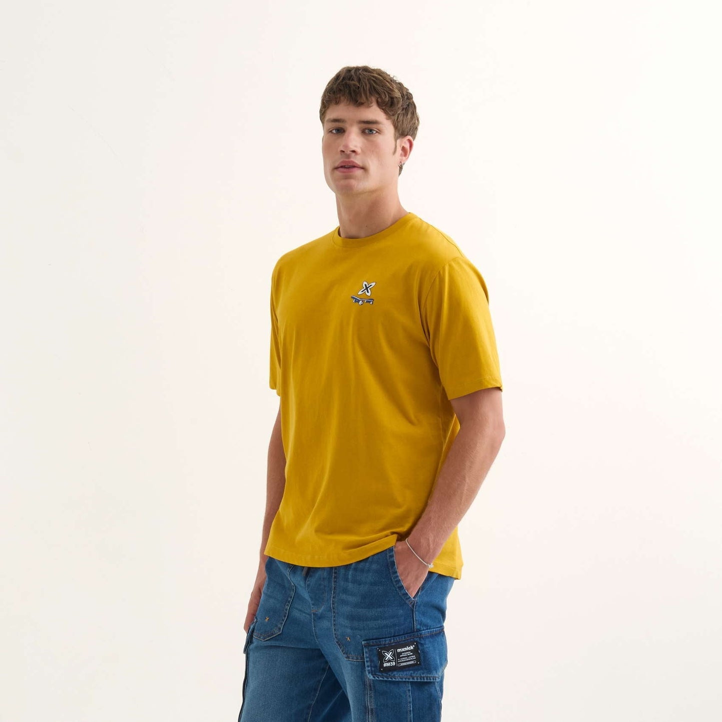 Munich 2507559 Anyone streetwear hombre de algodón orgánico mostaza
